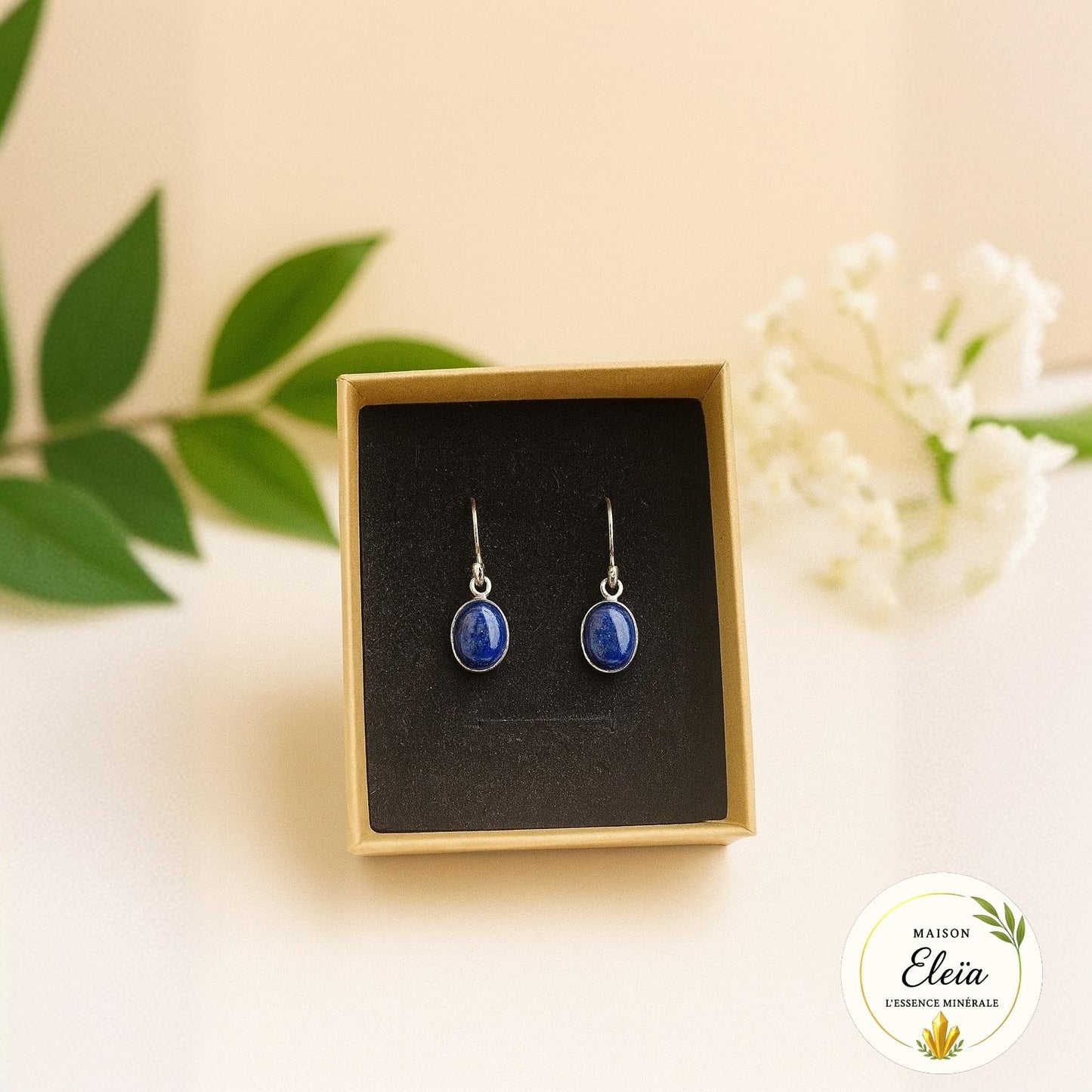 Boucles d'oreilles Lapis-Lazuli & Argent 925