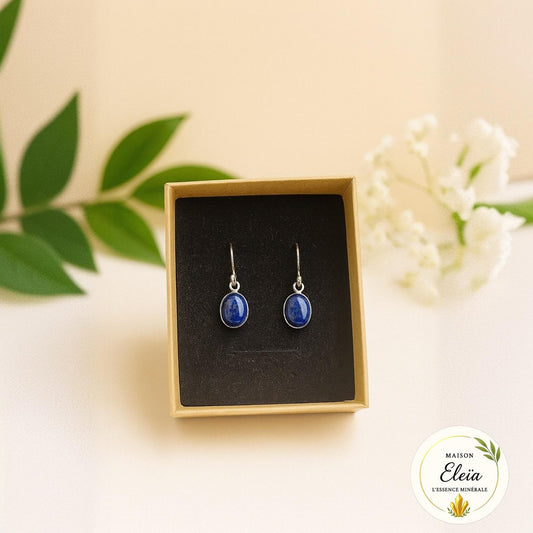 Boucles d'oreilles Lapis-Lazuli & Argent 925
