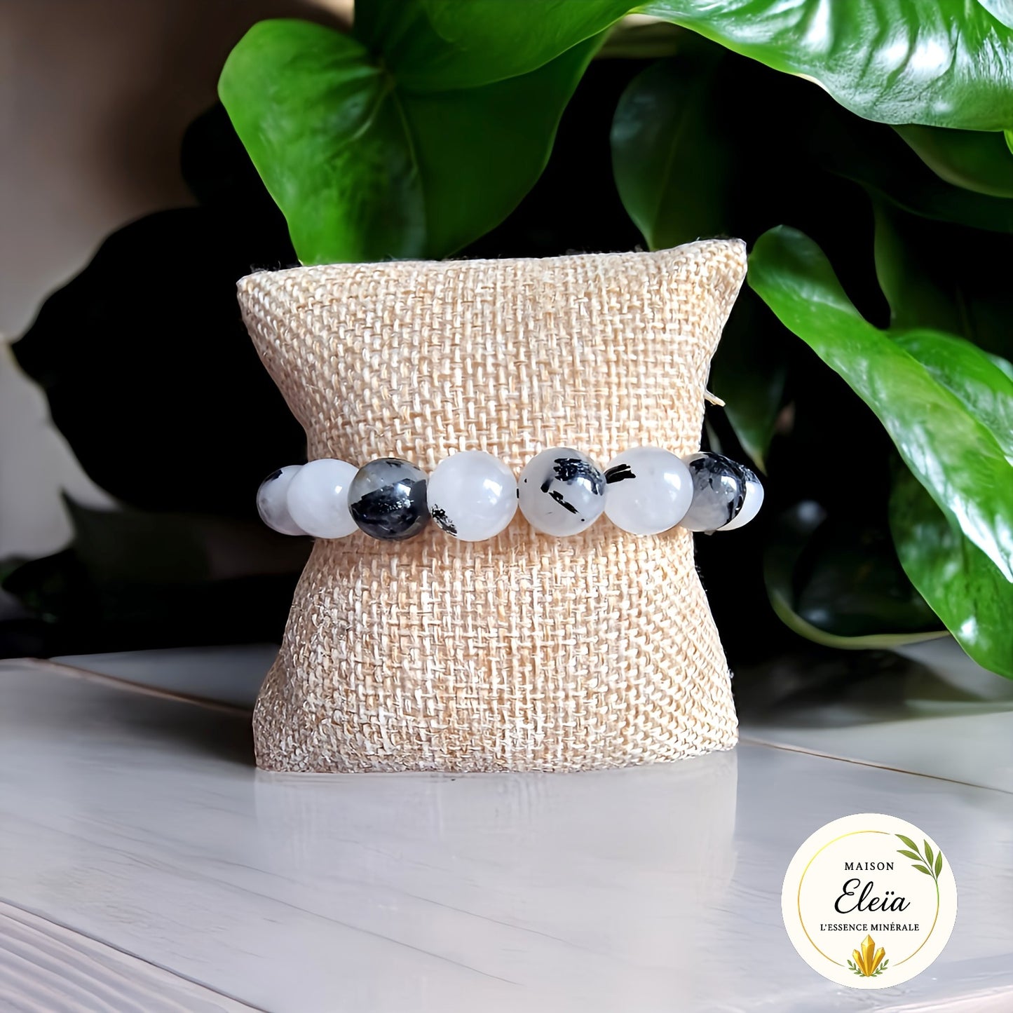 Bracelet Cristal de Roche / Tourmaline