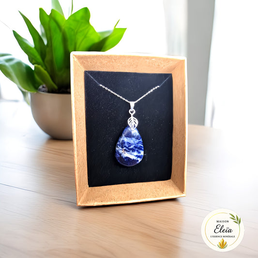 Collier Sodalite & Argent 925