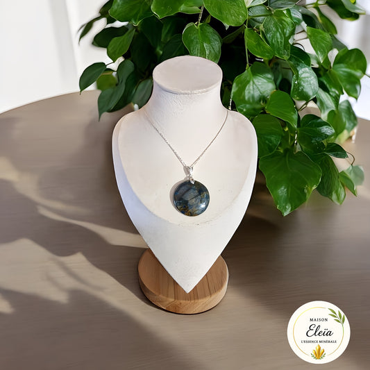 Collier Azurite & Argent 925