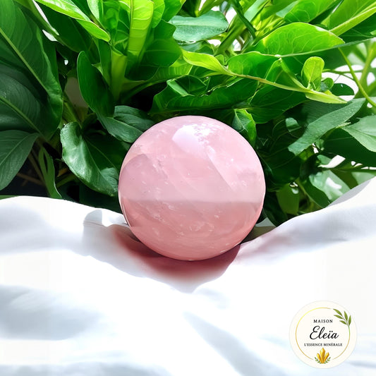 Sphère Quartz rose Madagascar 346g