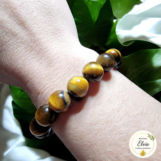 Bracelet "Protection & Confiance" - Œil de Tigre 10mm