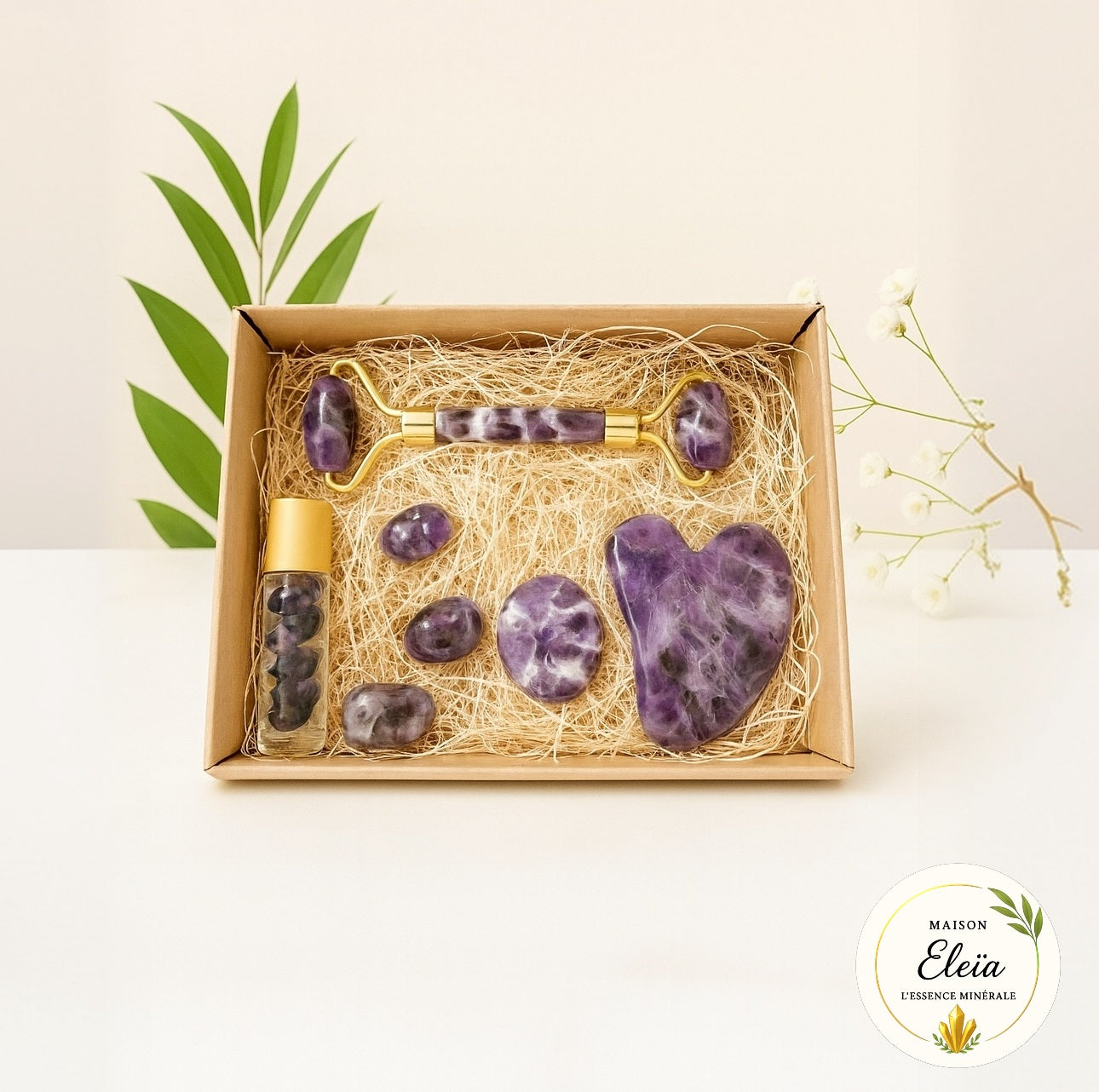 Box Bien-Être Améthyste – Rituel zen, méditation et énergie positive