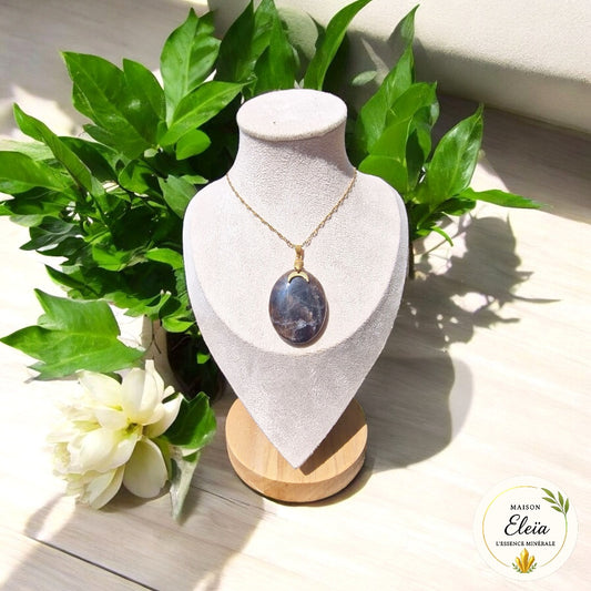 Bracelet Pierre de Lune Noire - Élégance Mystique