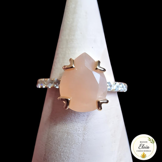 Bague pierre de soleil plaqué or – Bijou lumineux, confiance et vitalité