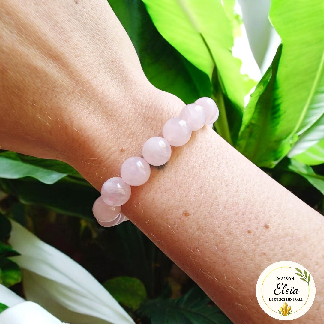 Bracelet Quartz Rose Brésil - Amour, Douceur & Harmonie (10mm)