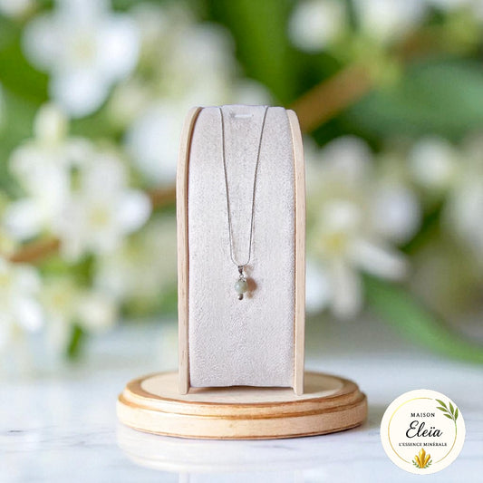 Collier Fleur Labradorite Madagascar - Argent "Mystique Fleurie"