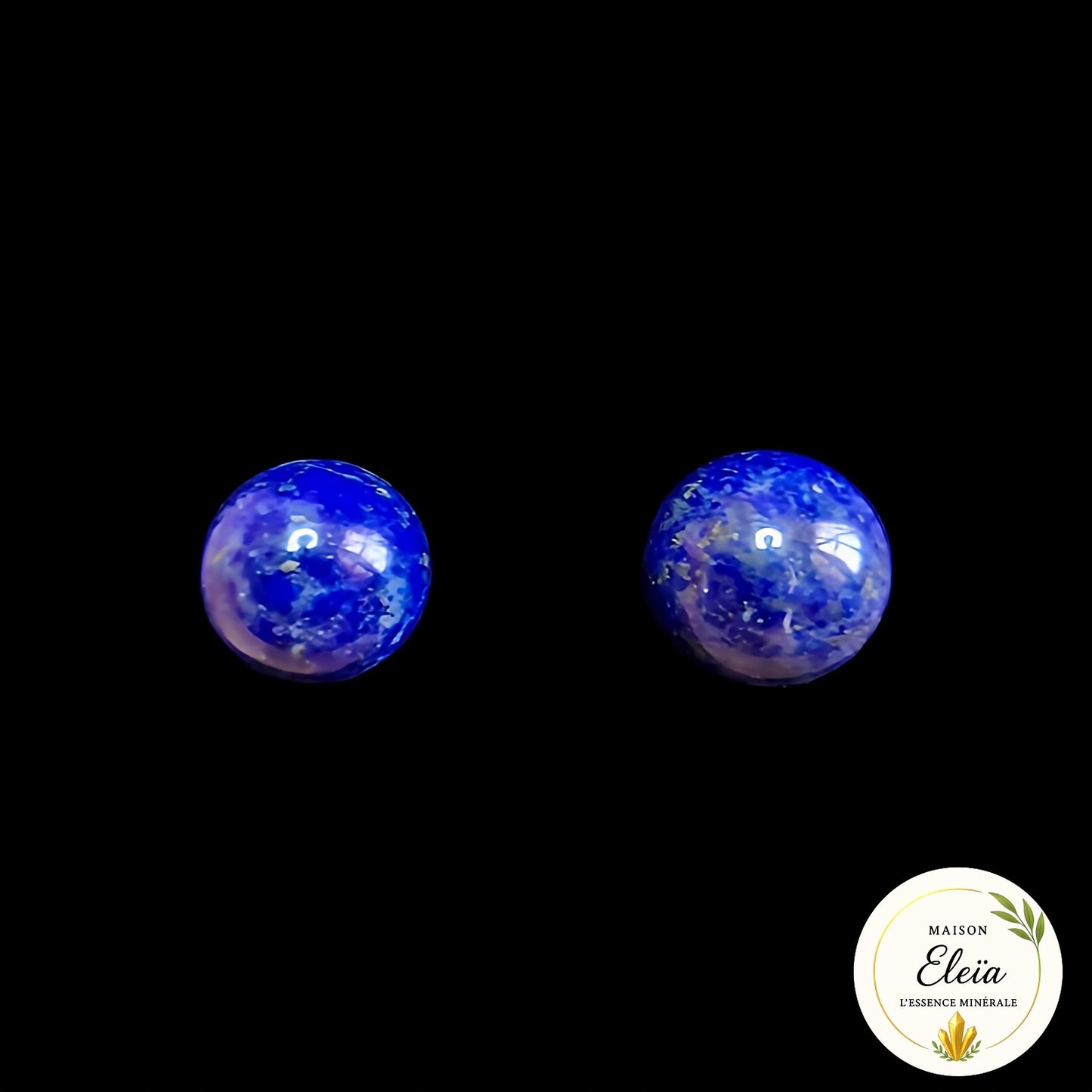 Boucles d'oreilles perles Lapis-Lazuli