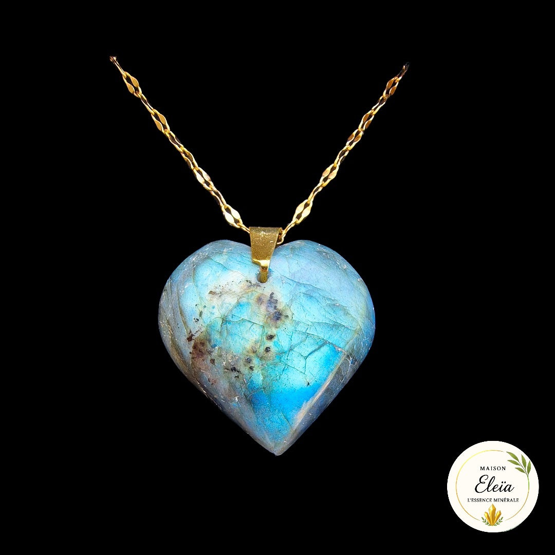 Collier "Aura Protectrice" - Labradorite Madagascar