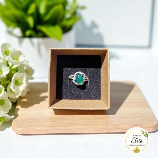 Bague Renaissance – Chrysoprase & Argent 925