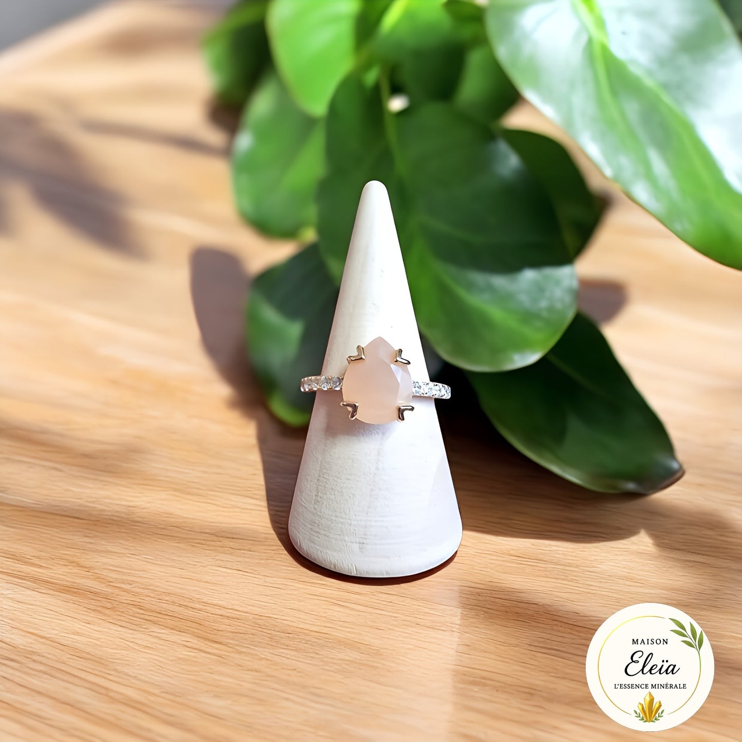 Bague pierre de soleil plaqué or – Bijou lumineux, confiance et vitalité