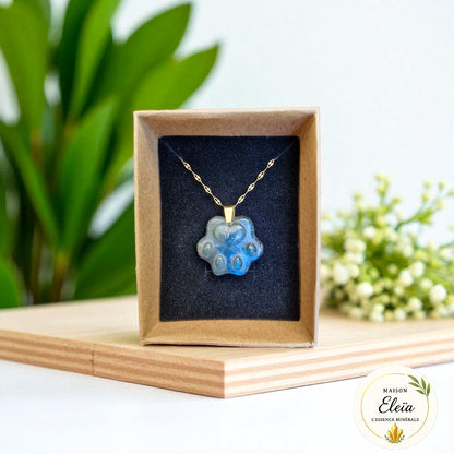 Collier "Empreinte Céleste" - Labradorite Madagascar