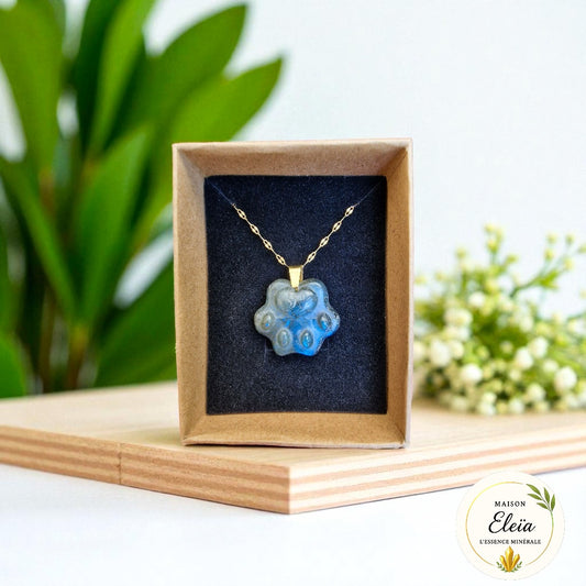 Collier "Empreinte Céleste" - Labradorite Madagascar