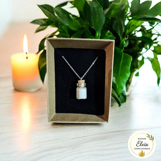 Collier Amulette de protection Poudre de nacre