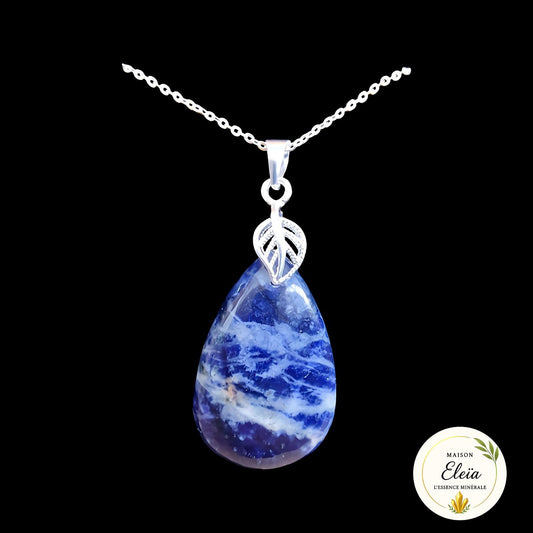 Collier Sodalite & Argent 925