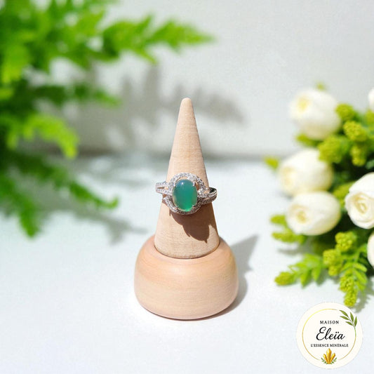 Bague Renaissance – Chrysoprase & Argent 925