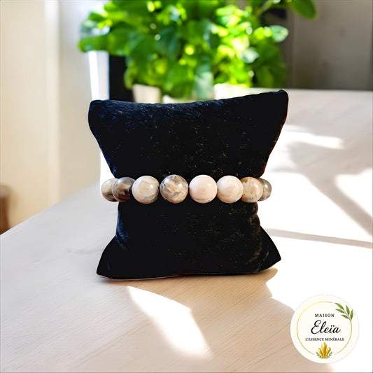 Bracelet Pierre de Lune noire 10mm