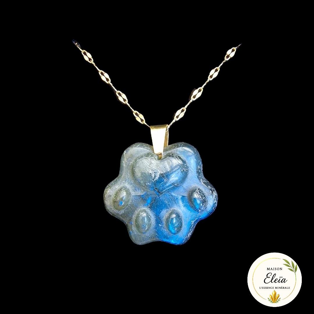 Collier "Empreinte Céleste" - Labradorite Madagascar