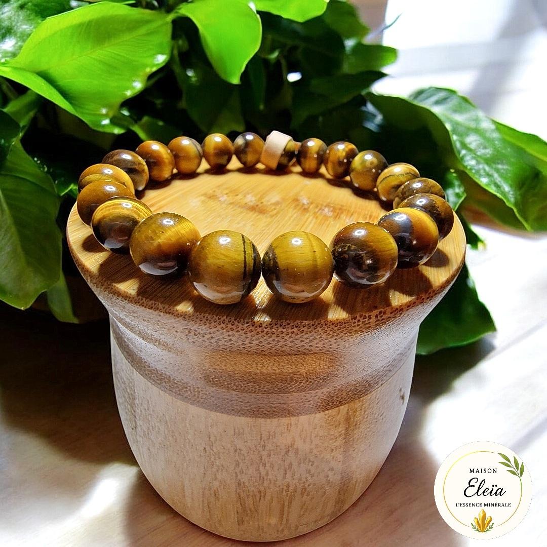 Bracelet "Protection & Confiance" - Œil de Tigre 10mm