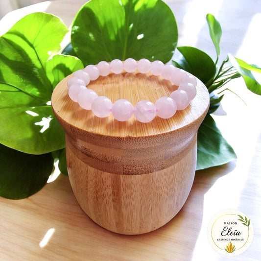 Bracelet Quartz Rose Brésil - Amour, Douceur & Harmonie (10mm)