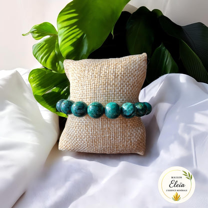 Bracelet "Paix & Communication" Chrysocolle Pérou
