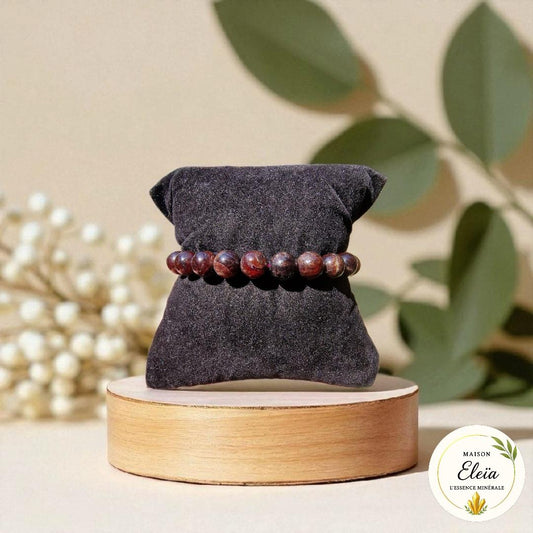 Bracelet Grenat rouge almandin – Pierre de vitalité et ancrage – Perles 8 mm Pakistan "Ardeur Eternelle"