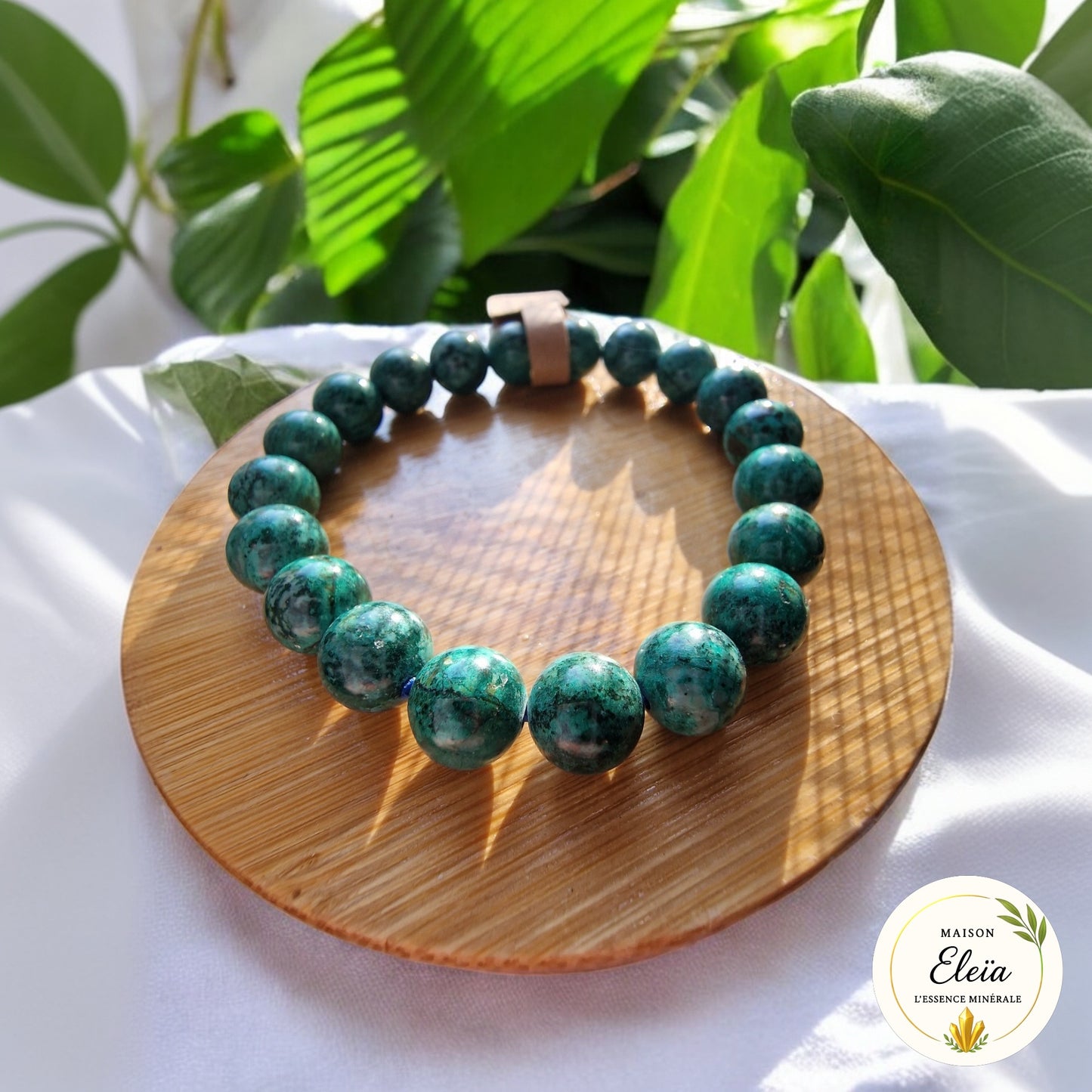 Bracelet "Paix & Communication" Chrysocolle Pérou