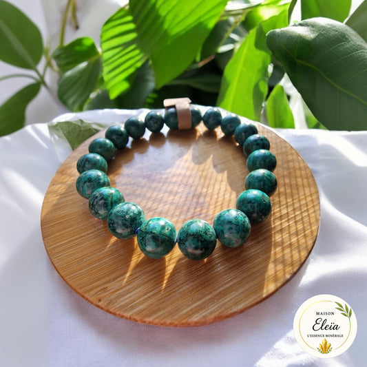 Bracelet "Paix & Communication" Chrysocolle Pérou