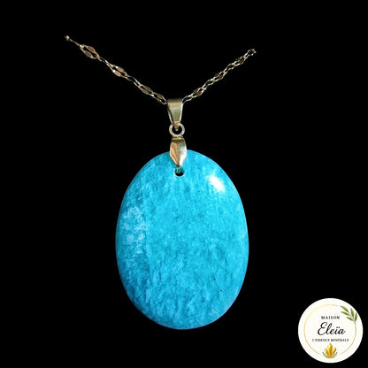 Collier "Équilibre Céleste" - Amazonite Madagascar & Acier inoxydable