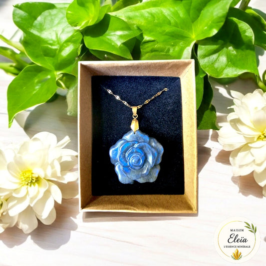 Collier "Fleur des Brumes" - Labradorite Madagascar