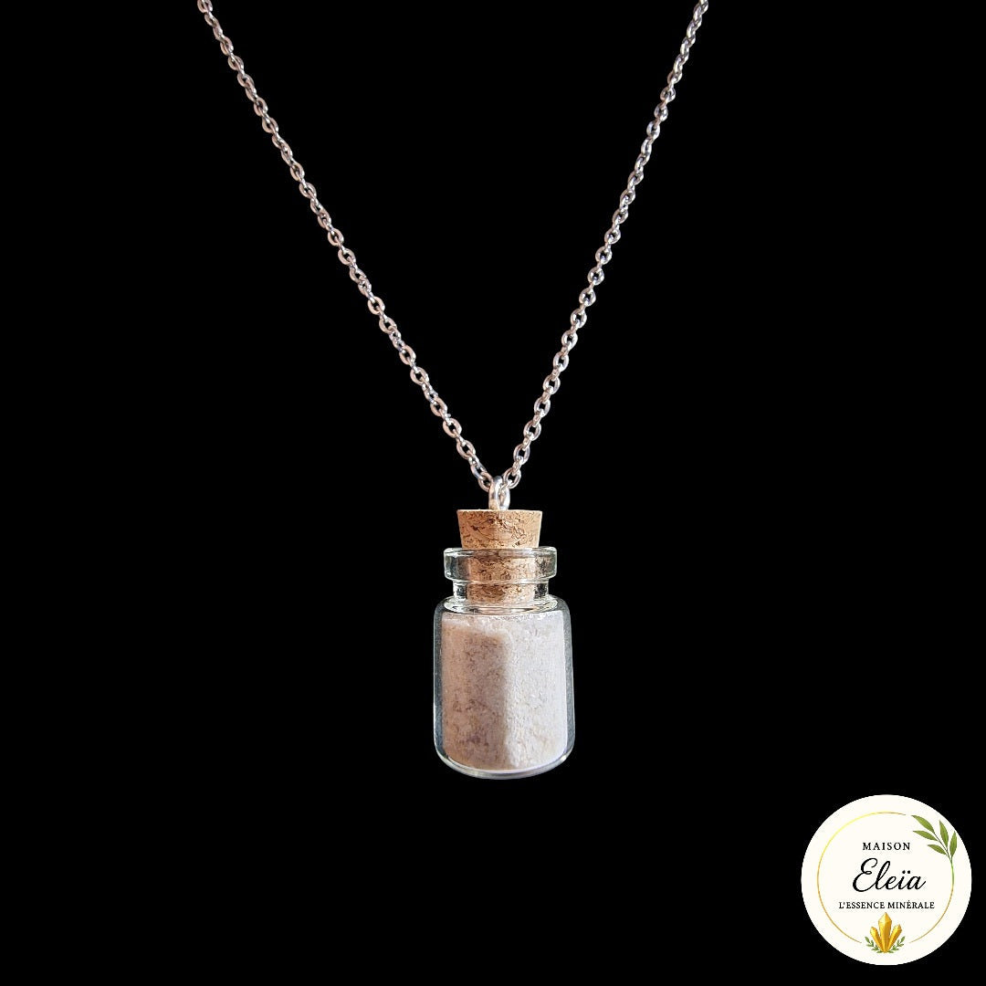 Collier Amulette de protection Poudre de nacre